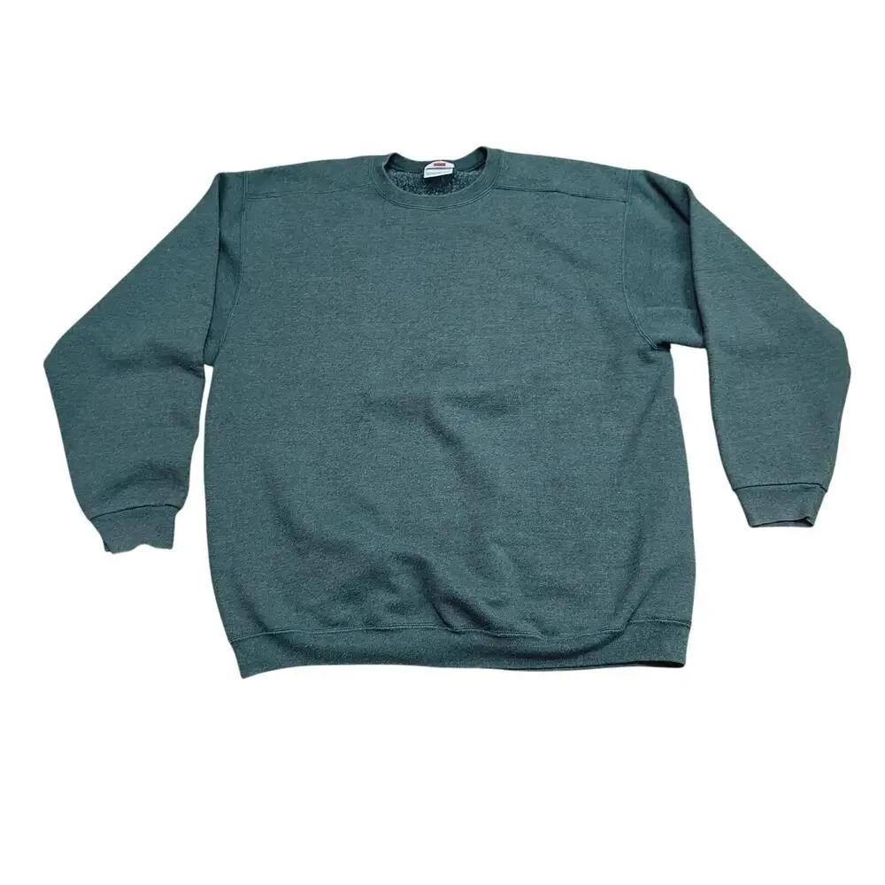Vintage Members Mark Pullover Heather Green Sweatshirt Mens XXL